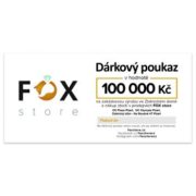 Dárkový poukaz FOX zlatnického domu Roudná v hodnotě 100000 Kč Dárkový poukaz FOX zlatnického domu Roudná v hodnotě 100000 Kč