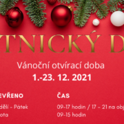 Vánoční otvírací doba Zlatnického domu Roudná 2021 Vánoční otvírací doba Zlatnického domu Roudná 2021