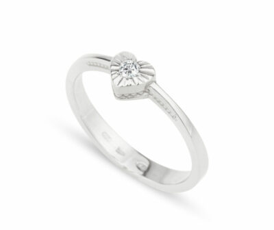 Diamantový zásnubní prsten FOX® 14 z bílého zlata