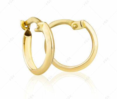 Minimalistické zlaté náušnice Simple ze žlutého zlata se vyznačují jednoduchostí a praktičností pro každodenní nošení